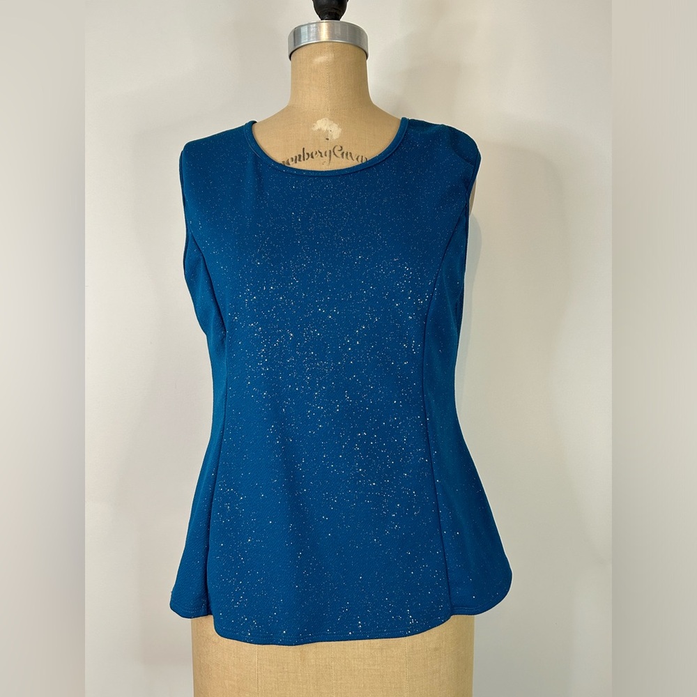 Solar USA Teal Sleeveless Top Size XL